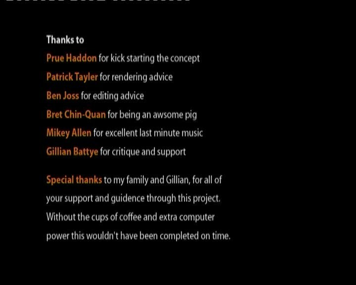 A still image from Swinburne student animation works (3rd year, Faculty of Design, 2005-2006)